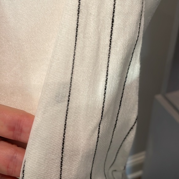 Lulus Zoee Black and White Striped Culotte Overalls - Picture 8 of 8